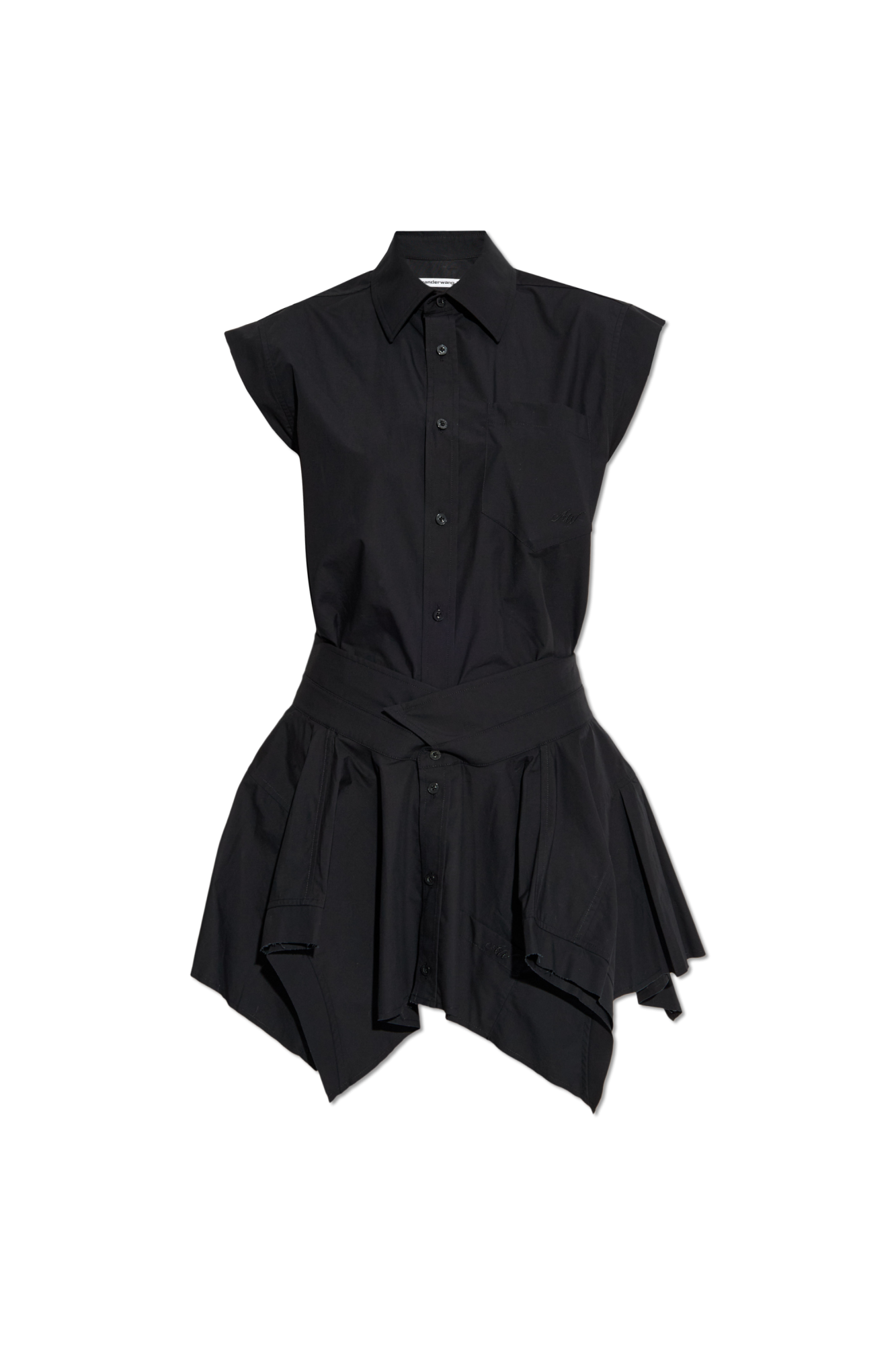 Black Dress with asymmetrical hem T by Alexander Wang